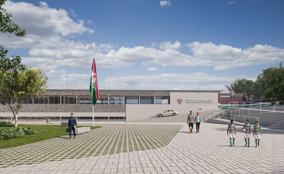 Imagens do projeto de Xerém, quartel general da base do Fluminense (Foto: Divulgação)