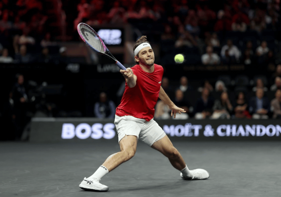 O americano Taylor Fritz na Laver Cup (Divulgação)