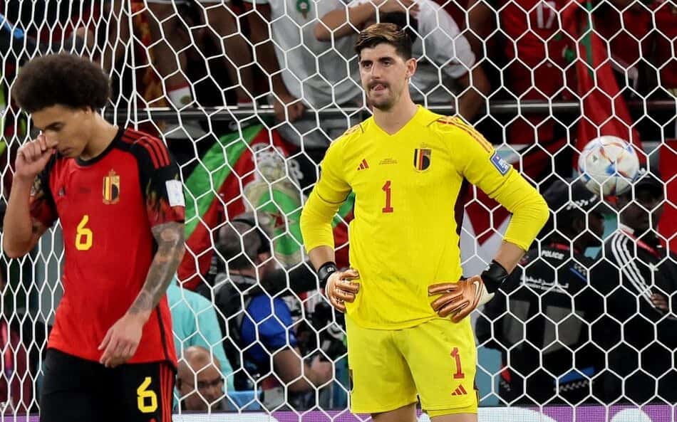 Courtois - Bélgica x Marrocos