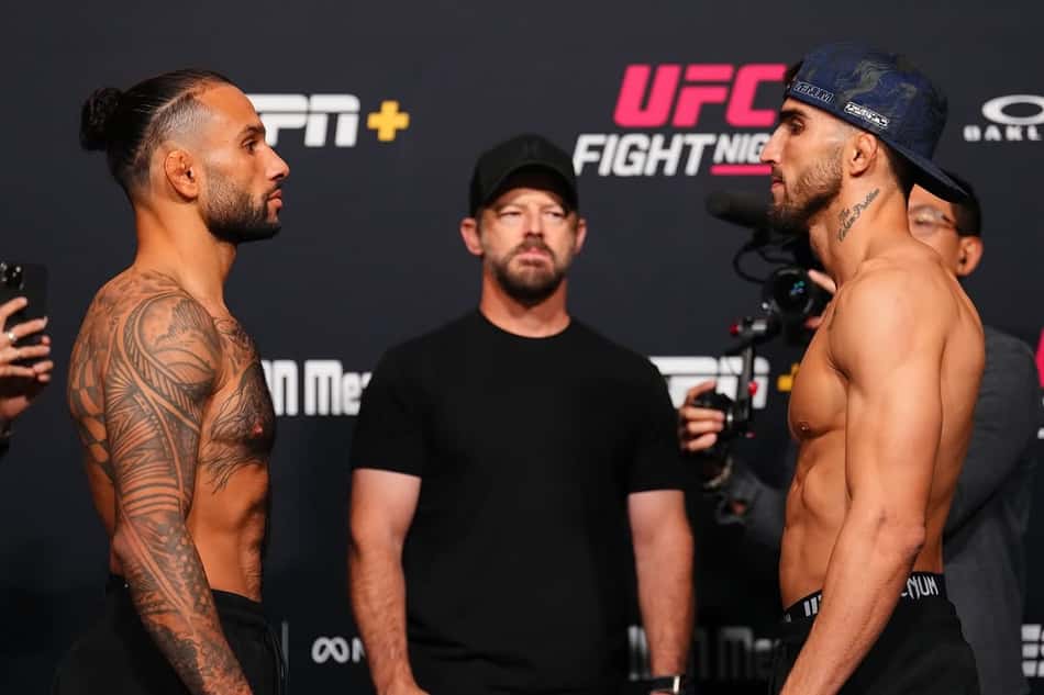 Isaac Dulgarian e Yadier del Valle no UFC (Foto: Reprodução/Instagram: @isaac_dulgarian)