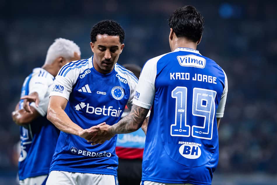 Kaio Jorge comemora gol marcado diante do Corinthians (Foto: Gustavo Aleixo / Cruzeiro)