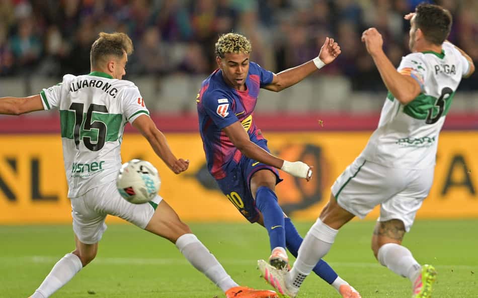 'Bem-vindo de novo, Lamine Yamal': Barcelona vence o Elche por 3 a 1 na La Liga