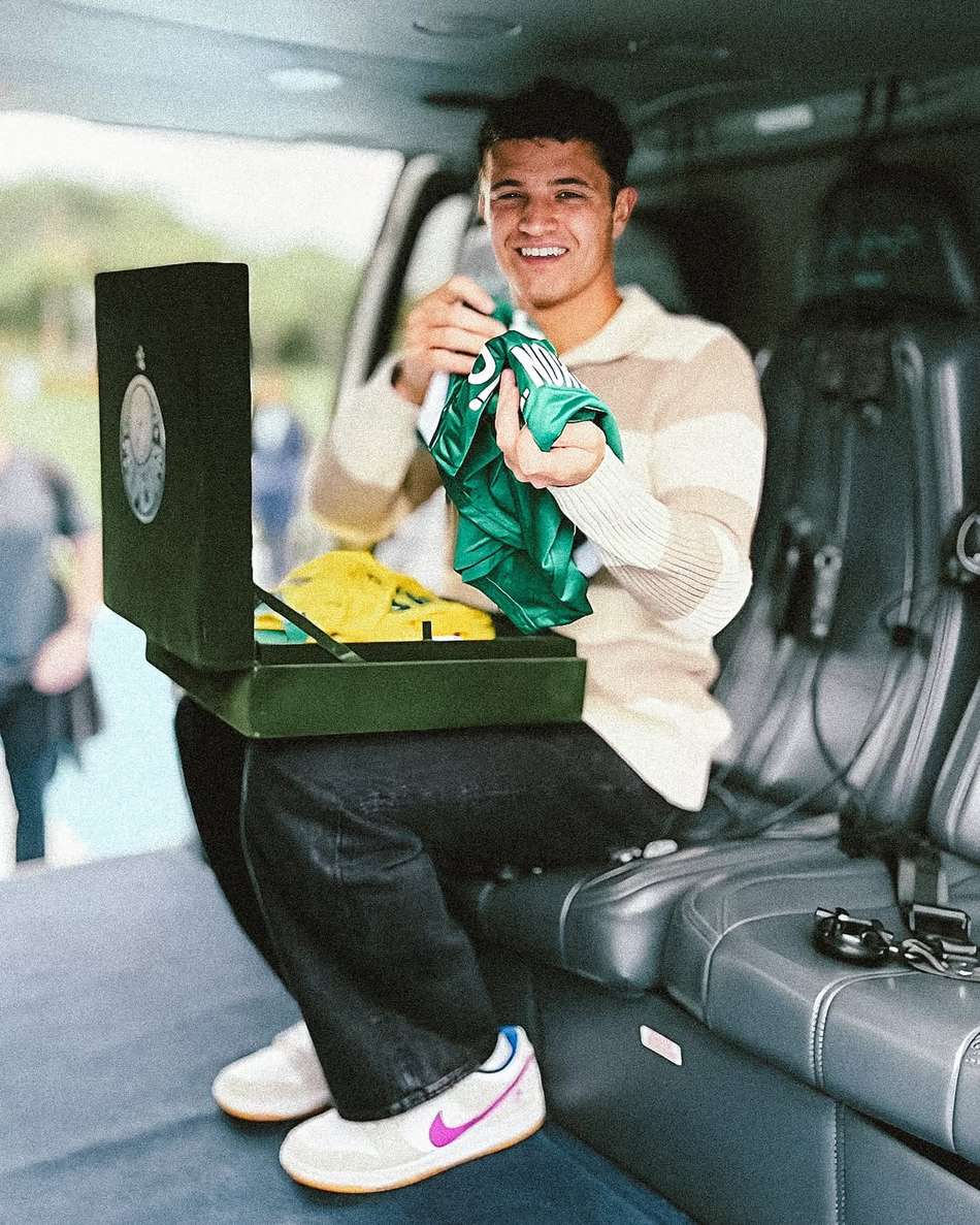 Lando Norris antes do GP de F1 de São Paulo (Foto: Reprodução/ Palmeiras)