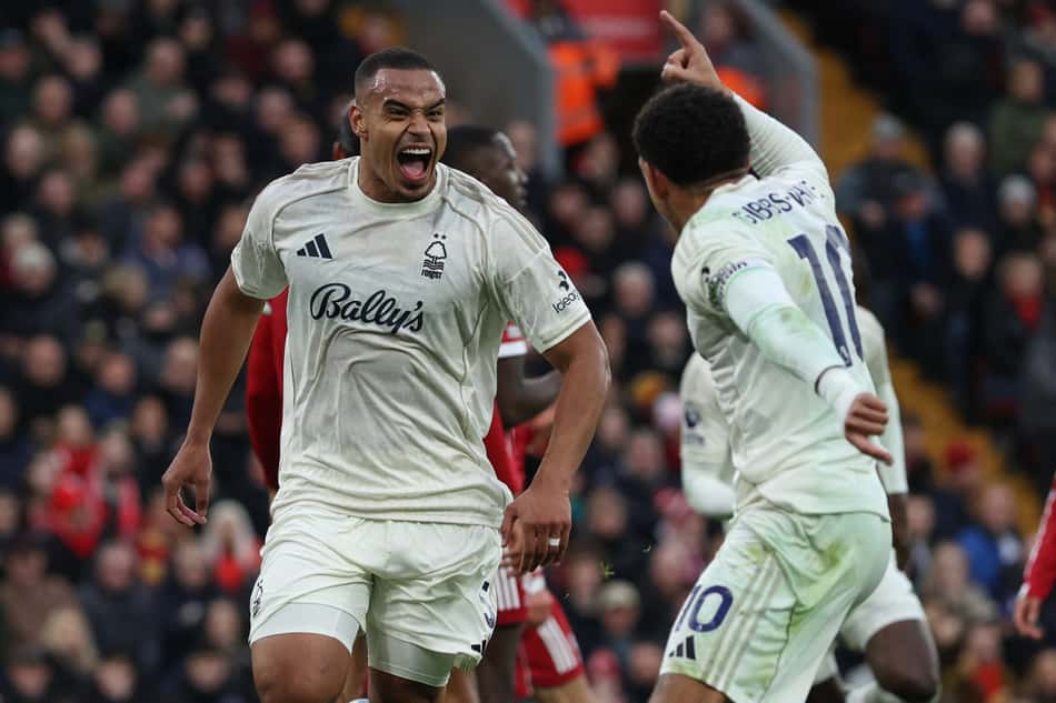 O Nottingham Forest, do brasileiro Murillo, enfrenta o Everton fora de casa pela Premier League (Foto: Darren Staples / AFP)