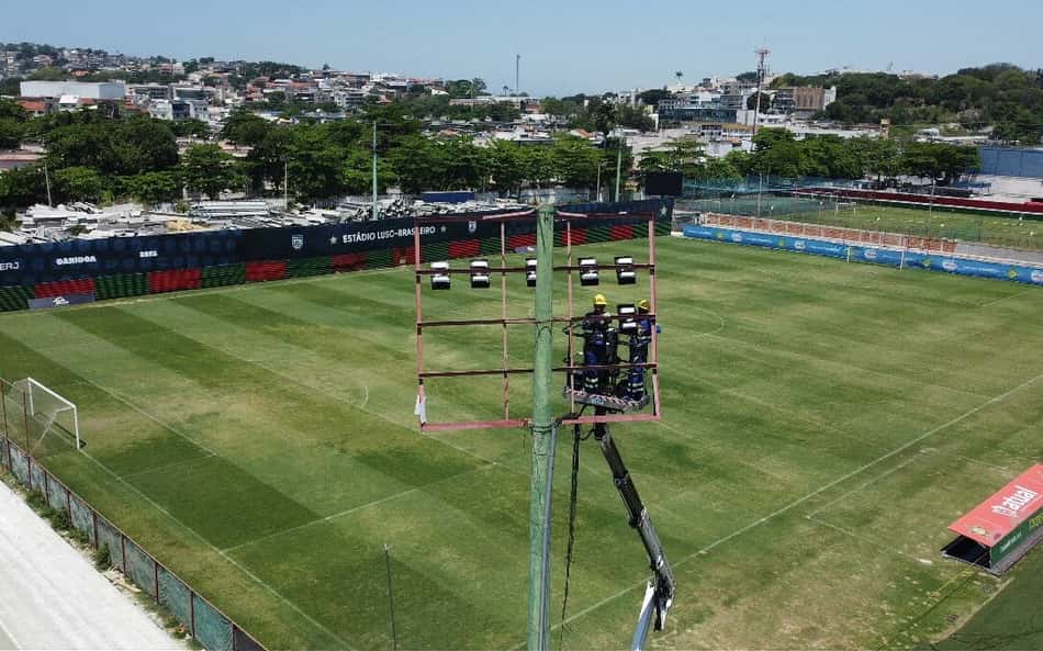 Estádio da Portuguesa-RJ passa por modernização