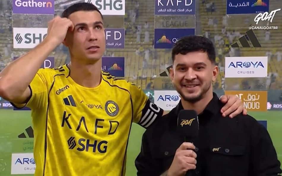 Cristiano Ronaldo se declara e manda recado aos brasileiros: 'Um beijinho'
