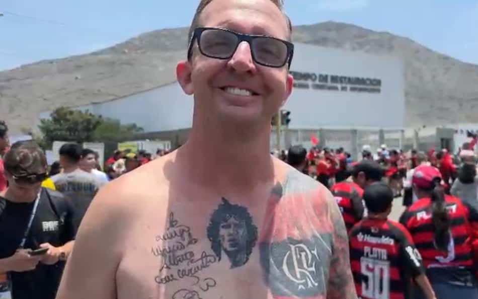 Marcio, torcedor do Flamengo que foi à Lima para a final da Libertadores