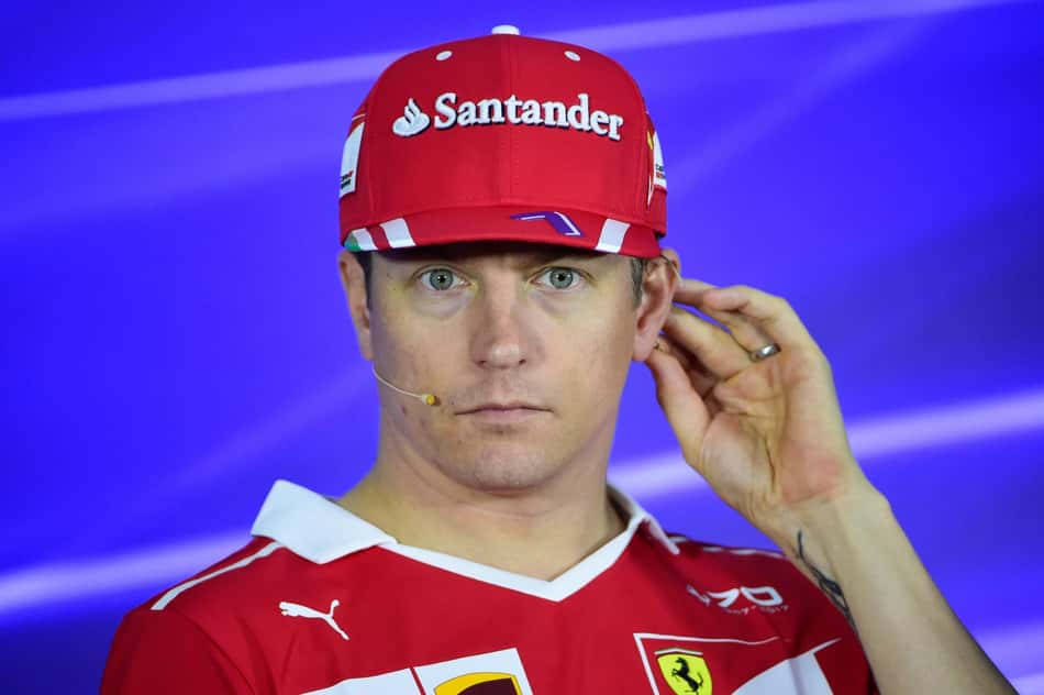 O piloto finlandês Kimi Raikkonen, da equipe Ferrari de Fórmula 1, durante entrevista coletiva, no Autódromo Internacional José Carlos Pace (Interlagos), em São Paulo, para falar sobre sua participação no GP do Brasil 2017, que acontece no próximo domingo (12).
