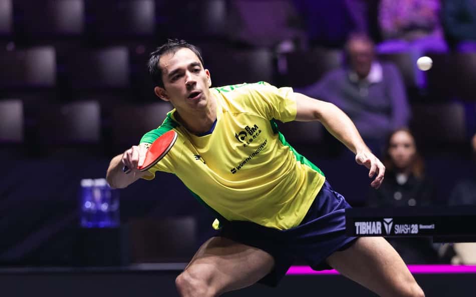 Hugo Calderano nas oitavas do WTT Finals nesta quinta: horário e onde assistir