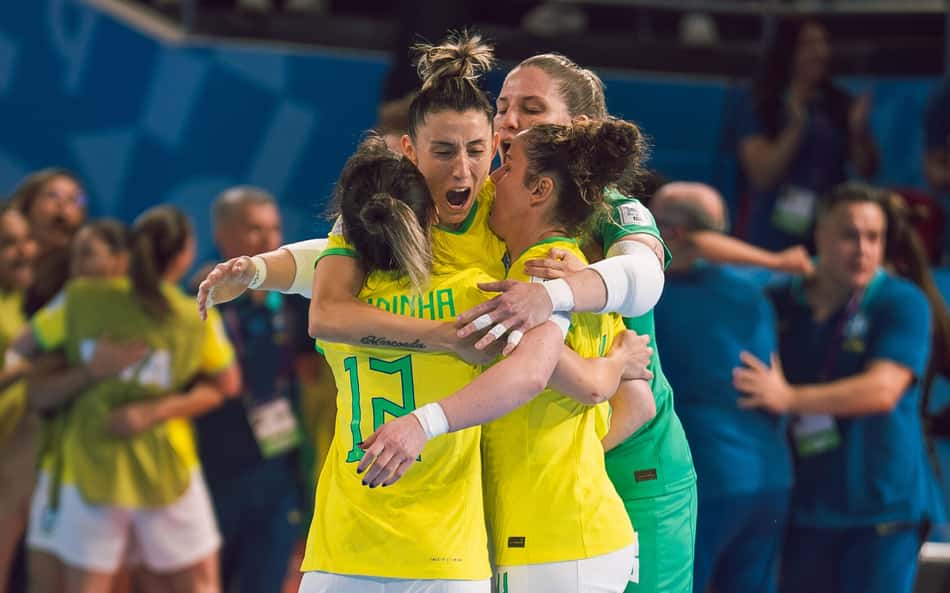 Em jogo intenso contra a Espanha, Brasil está na grande final da Copa do Mundo Feminina de Futsal