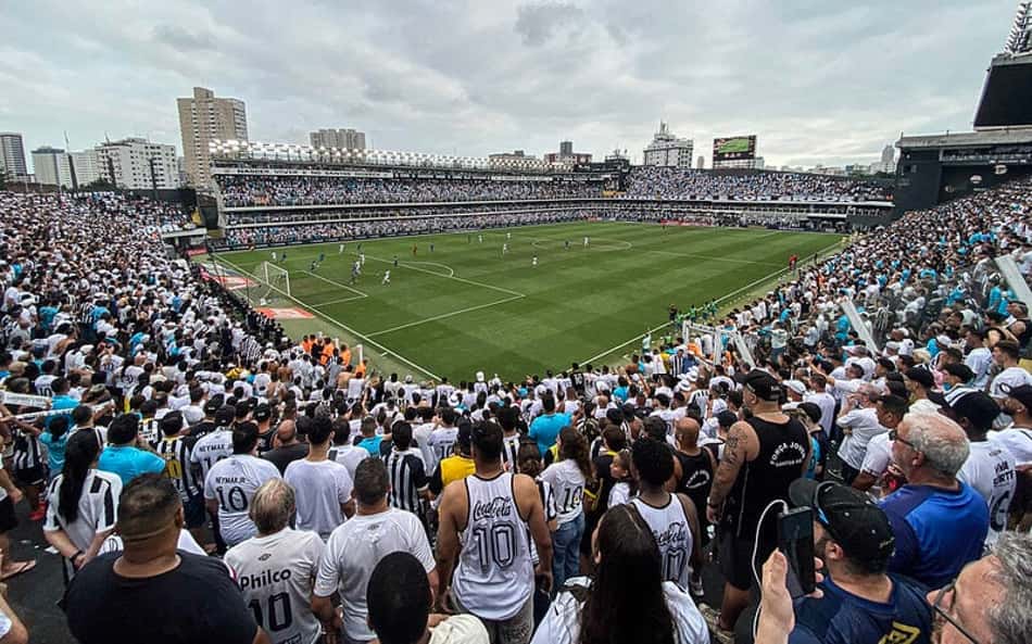 Vila Belmiro foi palco da última partida do Santos na temporada contra o Cruzeiro. (Foto: Reinaldo Campos/ Santos FC)
