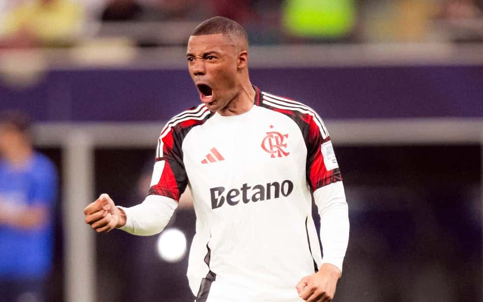 De La Cruz durante a final do Mundial (Foto: Gilvan de Souza/Flamengo)
