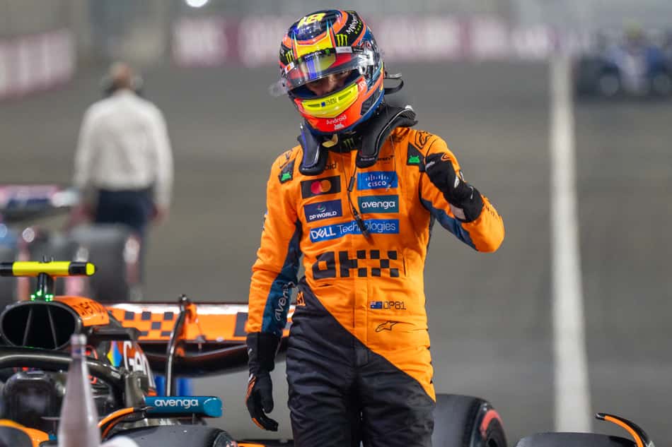 Oscar Piastri no qualifying do GP do Catar (Foto: Andrej ISAKOVIC / AFP)