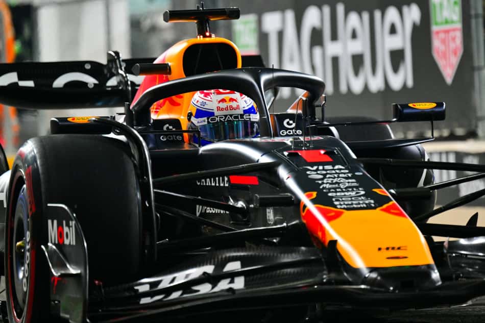 Max Verstappen na classificação do GP de Abu Dhabi (Foto: Andrej ISAKOVIC / AFP)