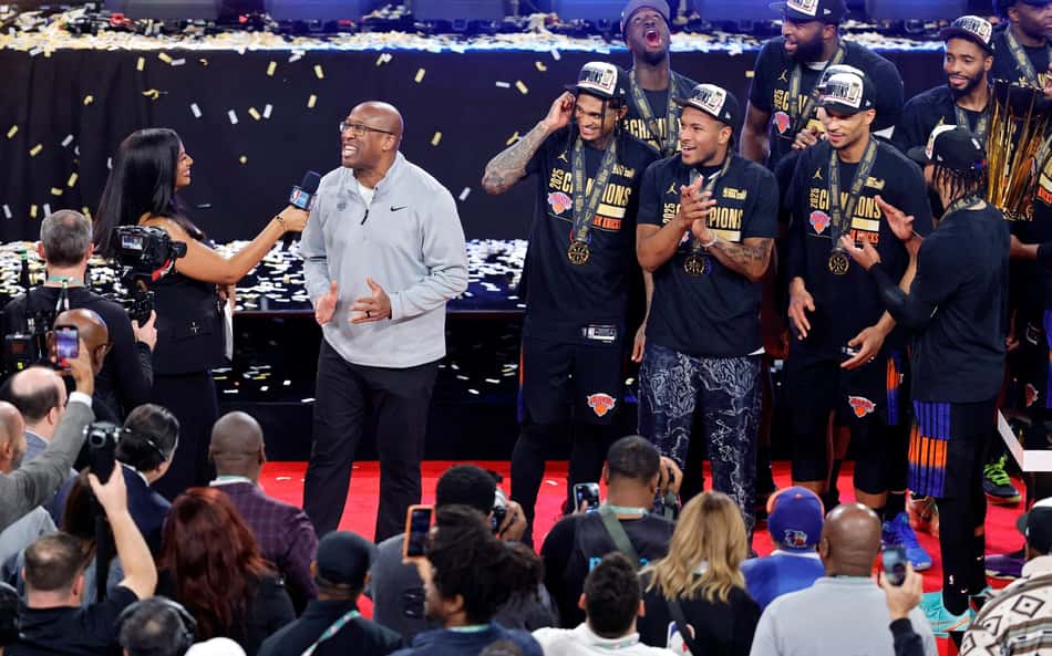 Jogadores do Knicks doam parte da premiação da NBA Cup