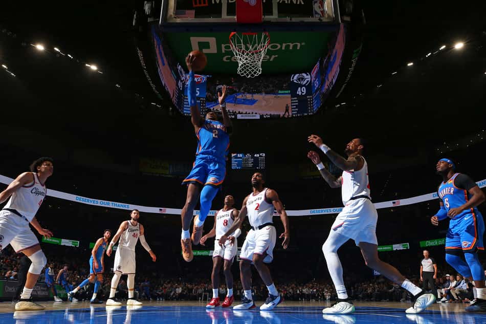 Oklahoma City Thunder x Los Angeles Clippers (Foto: Zach Beeker / NBAE / Getty Images / Getty Images via AFP)