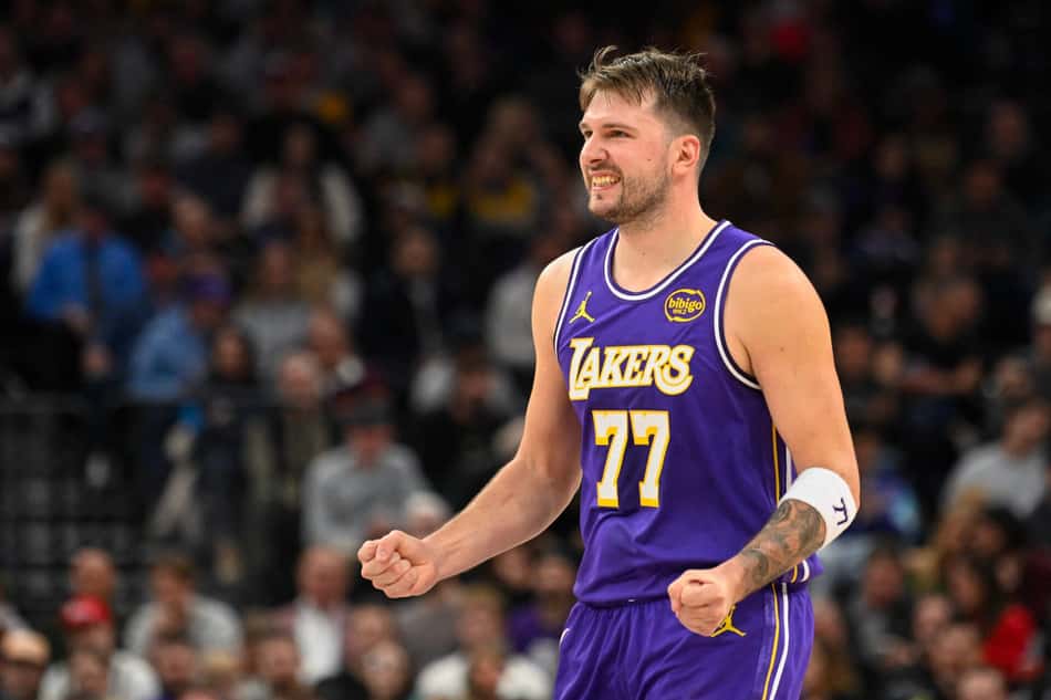 Luka Doncic no Utah Jazz x Los Angeles Lakers (Foto: Alex Goodlett / GETTY IMAGES NORTH AMERICA / Getty Images via AFP)