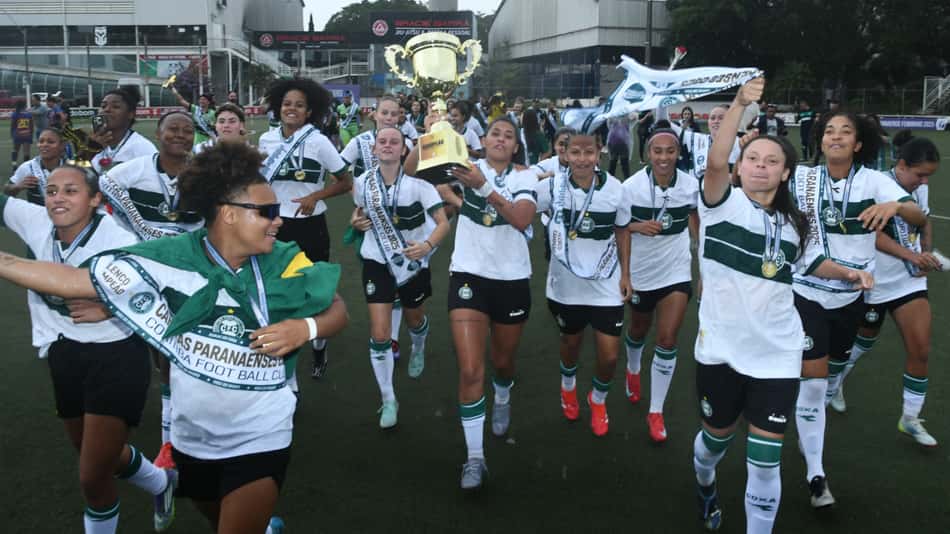 Coritiba feminino campeão título taça Paranaense