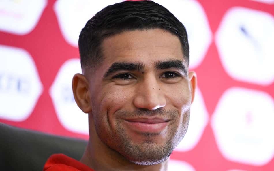 Hakimi faz críticas à torcida do Marrocos antes da Copa do Mundo: 'Não gostei'