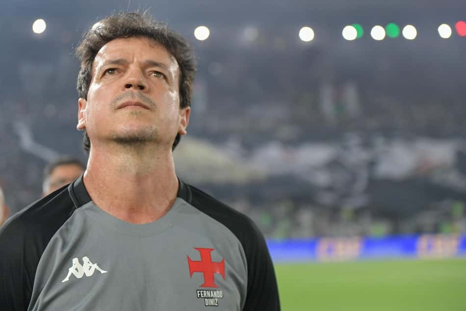 Fernando Diniz em Fluminense x Vasco pela semifinal da Copa do Brasil