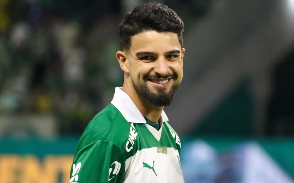 Flaco Lopez em partida entre Palmeiras e Vitoria