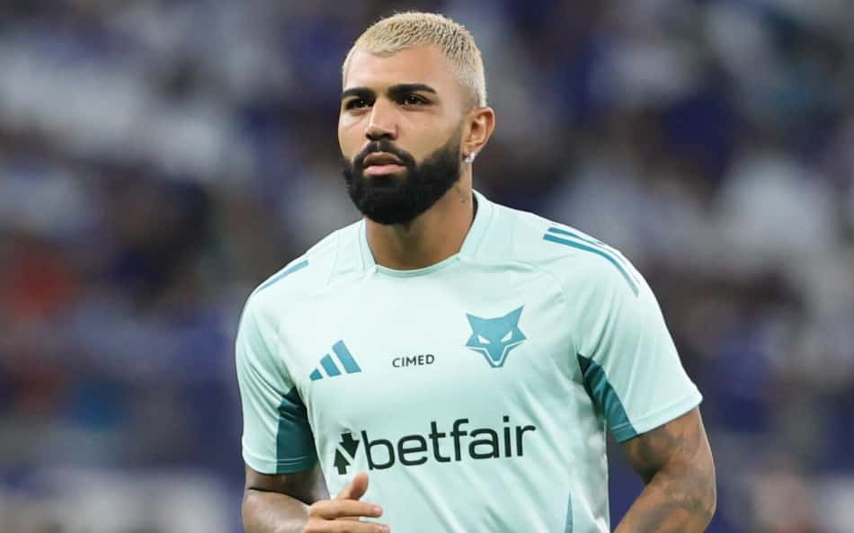 Gabigol durante aquecimento antes de Corinthians x Cruzeiro (Foto: Gilson Lobo/AGIF/GazetaPress)
