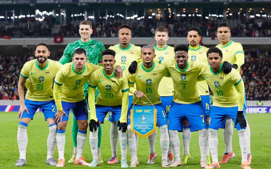 Seleção Brasileira perfilada para encarar a Tunísia em amistoso da Data Fifa