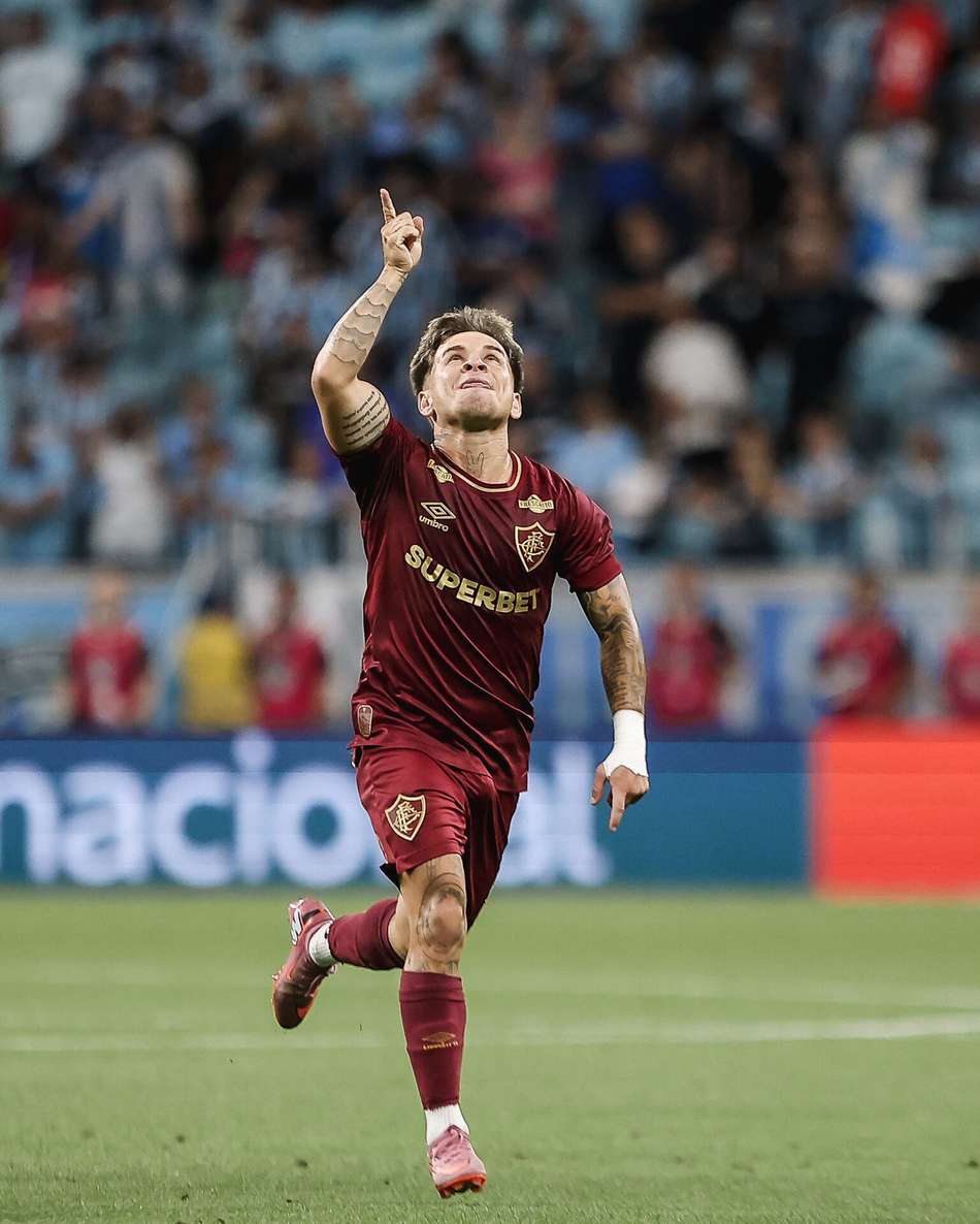 Soteldo comemora seu gol pelo Fluminense