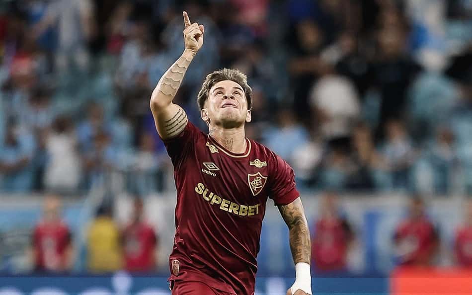 Soteldo comemora seu gol pelo Fluminense