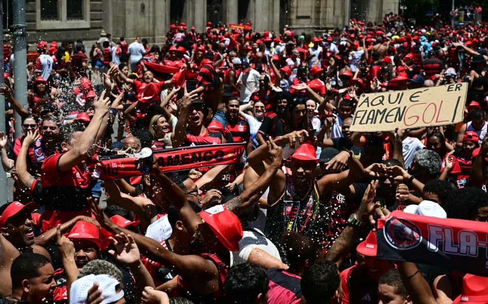 Torcida Flamengo - Festa do título da Libertadores