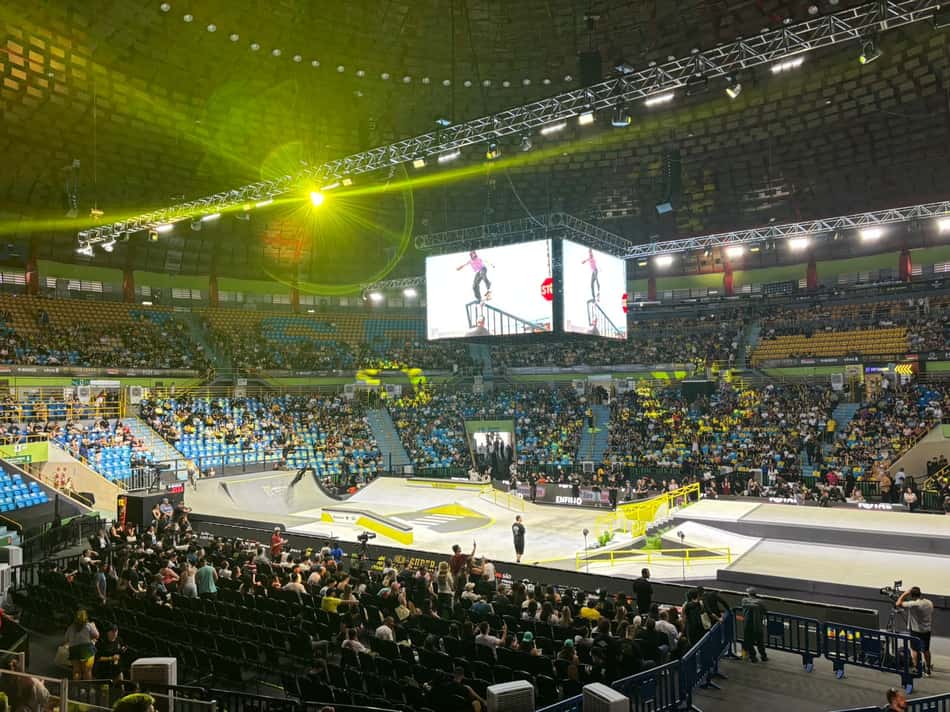 Movimentação no Super Crown 2025 (Foto: Beatriz Pinheiro/ Lance!)