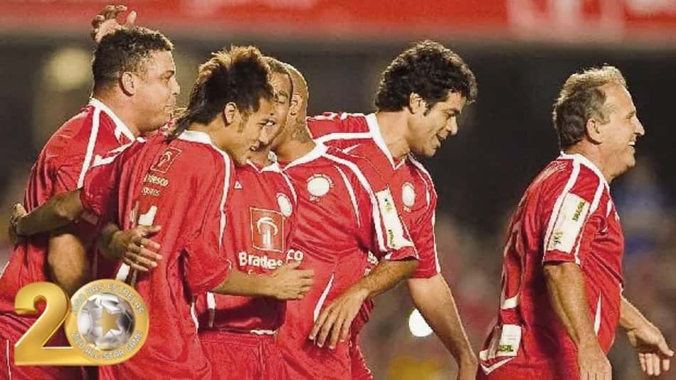 Ronaldo Fenômeno participa do Jogo das Estrelas de Zico (Foto: Ricardo Murdocco/JDE)