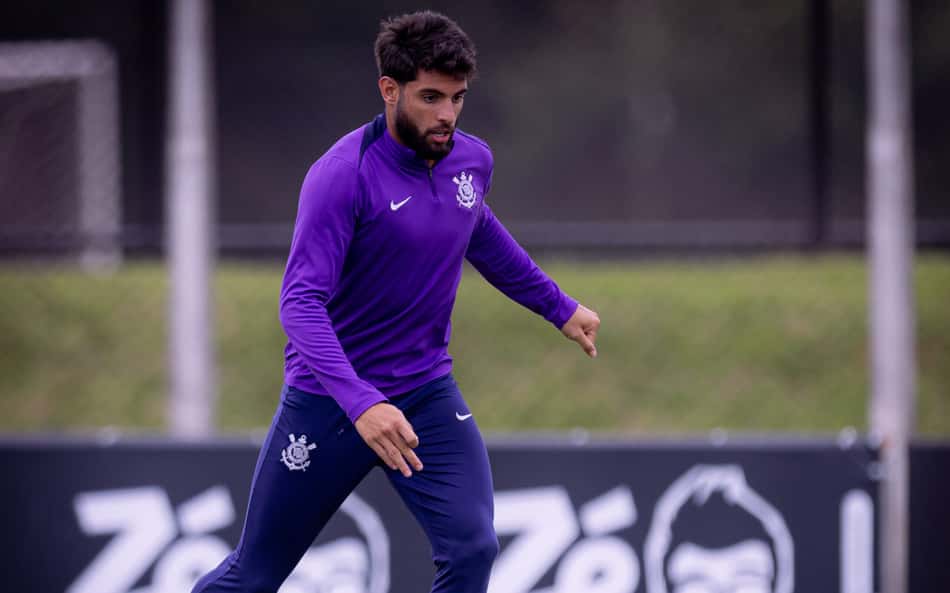 Yuri Alberto no treino do Timão (Foto: Rodrigo Coca/Agência Corinthians)