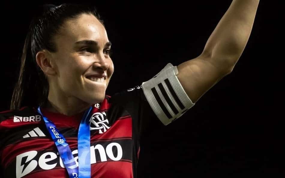 Agustina, zagueira do Flamengo. (Foto: Reprodução/redes sociais)
