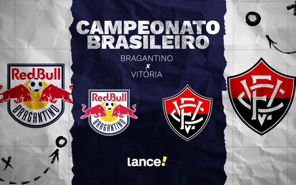 Bragantino e Vitória se enfrentam nesta quarta (Foto: arte / Lance!)