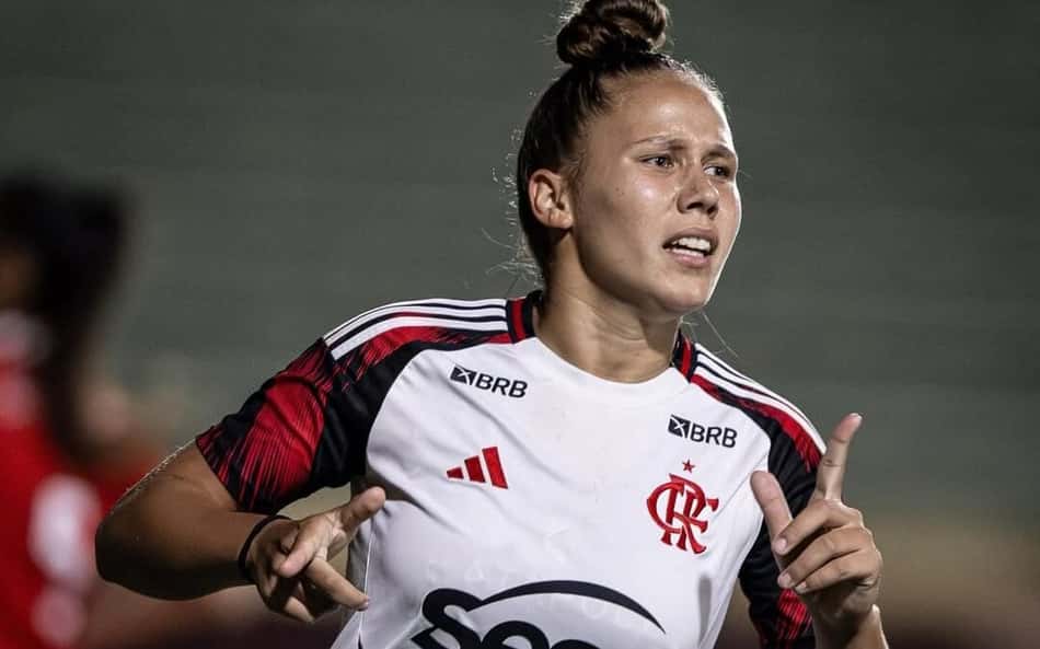 Brendha, do Flamengo, artilheira da Copinha Feminina. (Foto: FPF/Divulgação)