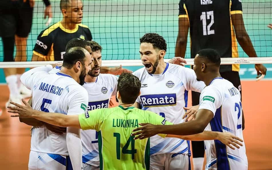 Campinas x Praia Clube no Mundial de Clubes masculino de vôlei (Foto: Volleyball World)
