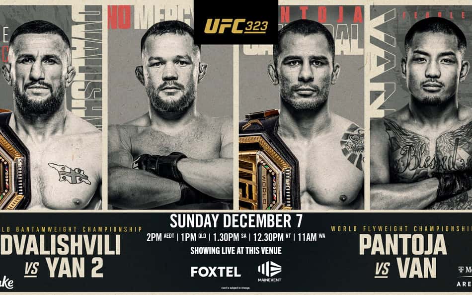 Pantoja x Van: saiba card completo, horário e onde assistir ao UFC 323