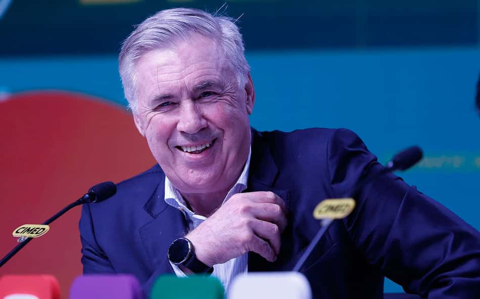 Carlo Ancelotti, técnico da Seleção Brasileira