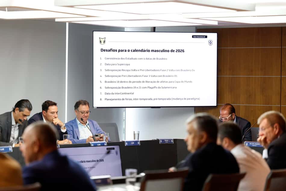 Conselho técnico do Brasileirão na CBF (Foto: Divulgação/CBF)