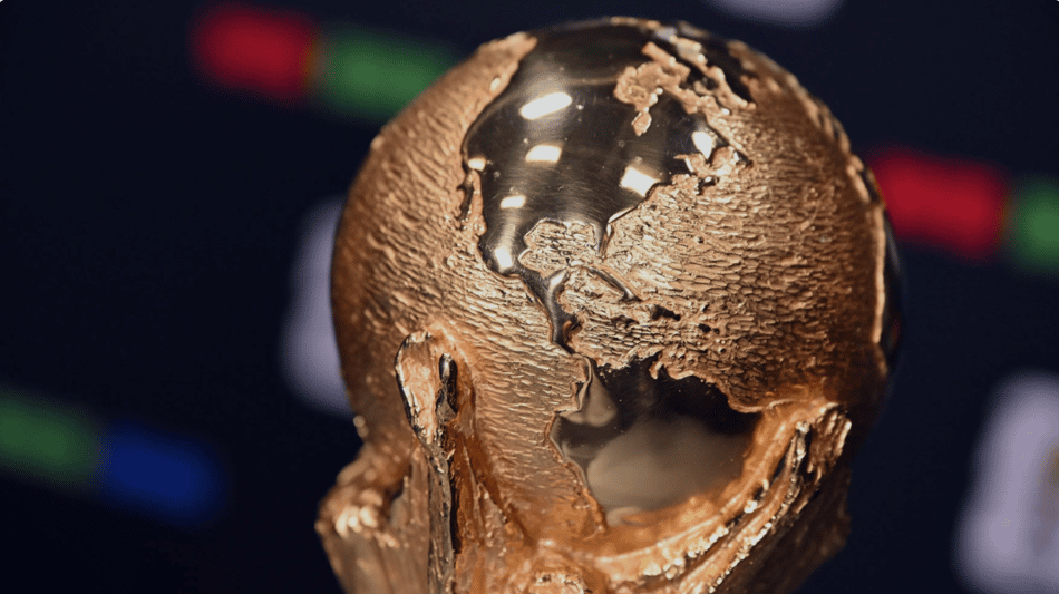 Taça da Copa do Mundo que será levantada no dia 19 de julho.