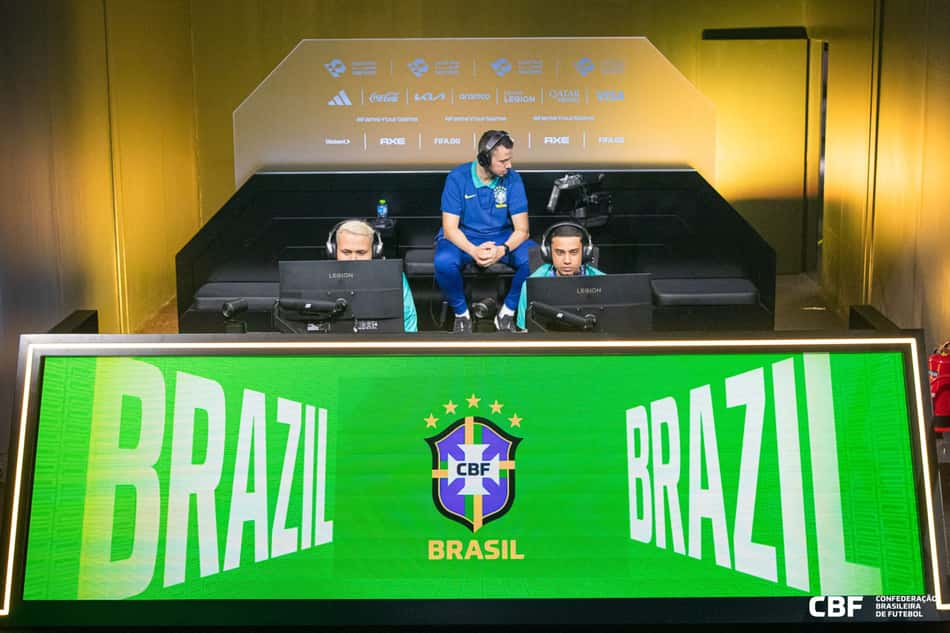 eSeleção Console treinou no local das partidas da primeira rodada (Foto: Junior Souza)
