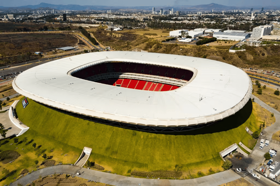 No México, estádio de Guadalajara será palco de quatro jogos da fase de grupos da Copa do Mundo