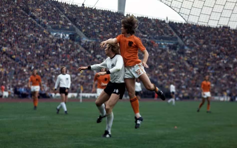 Holanda perdeu a final da Copa do Mundo de 1974 para a Alemanha Ocidental