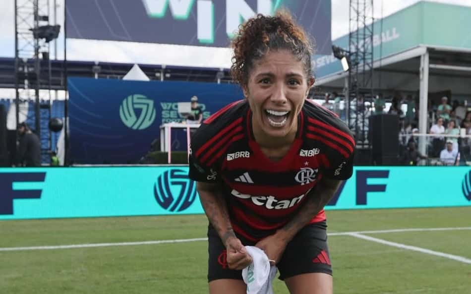 Cristiane comemora vitória do Flamengo em torneio nos EUA. (Foto: creo.vision)