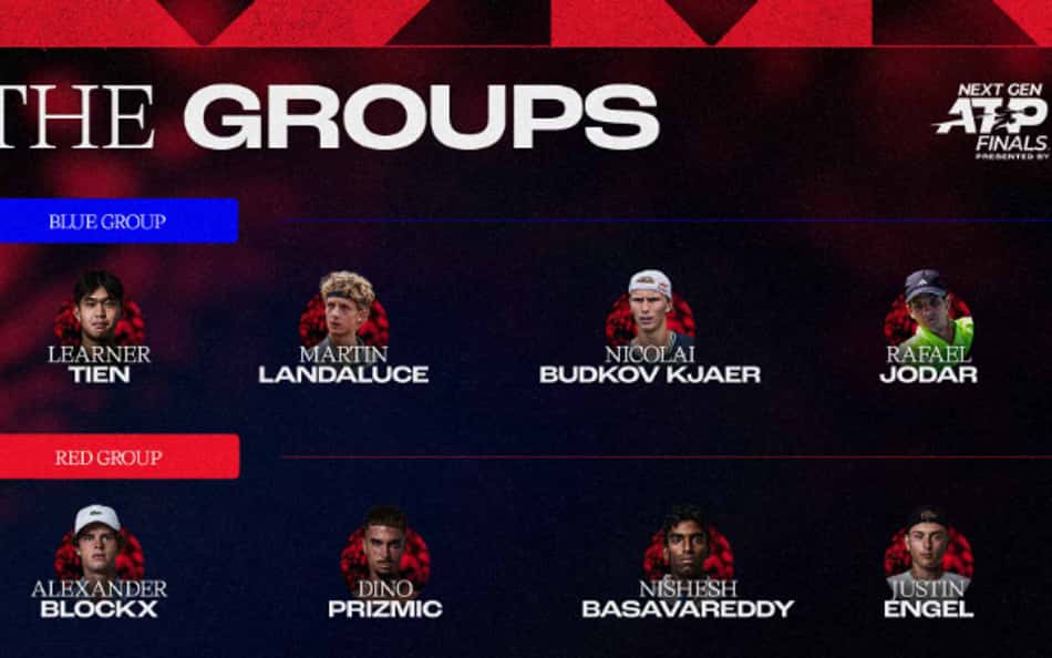 O americano Learner Tien é o principal favorito do NextGen Finals (Divulgação)