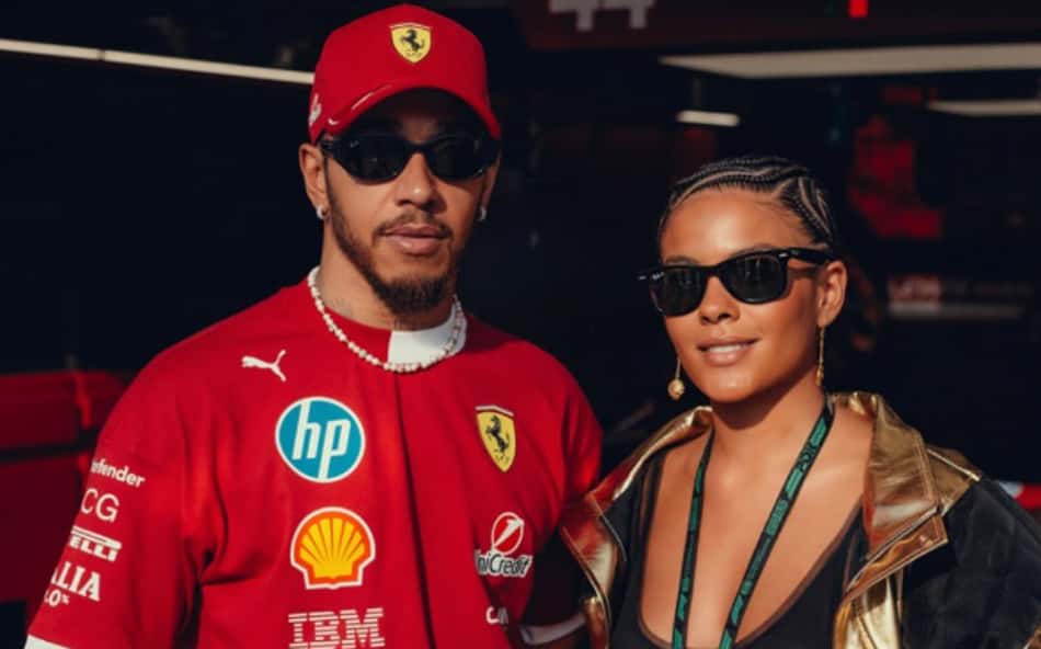 Lewis Hamilton aparece ao lado de Bella Campos antes do GP do Catar; confira