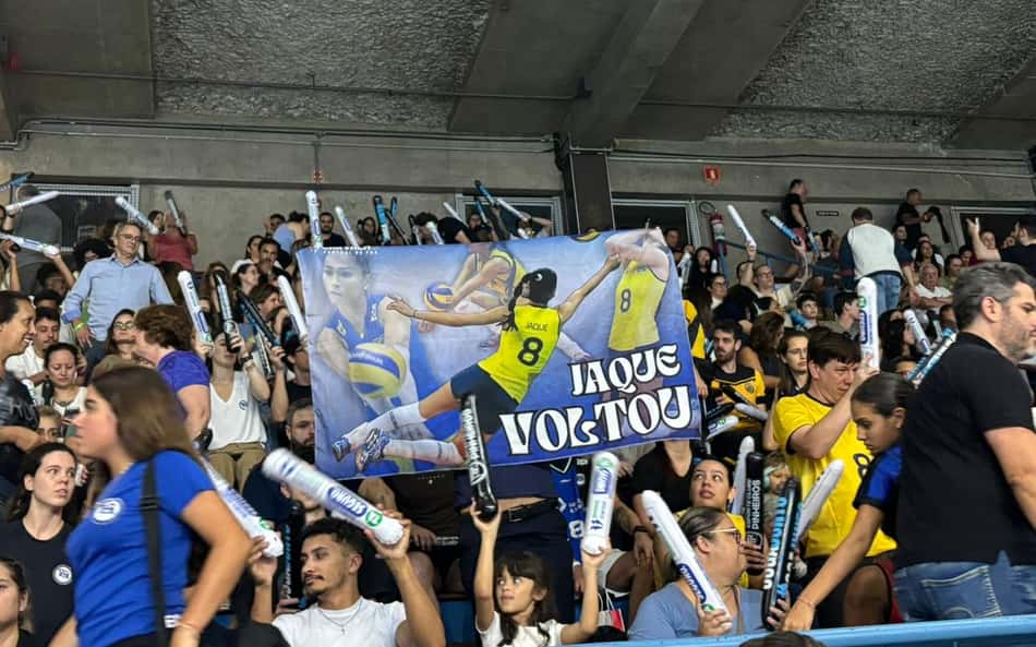 Jaque volta às quadras como líbero do pinheiros na Superliga B (Foto: Beatriz Pinheiro / Lance!)