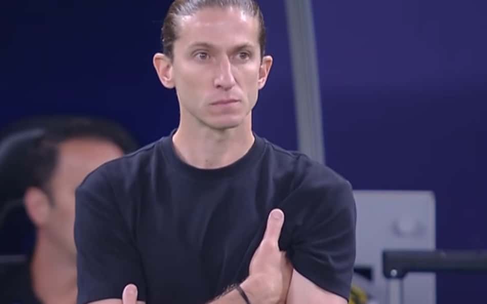 Filipe Luís em Flamengo x Cruz Azul