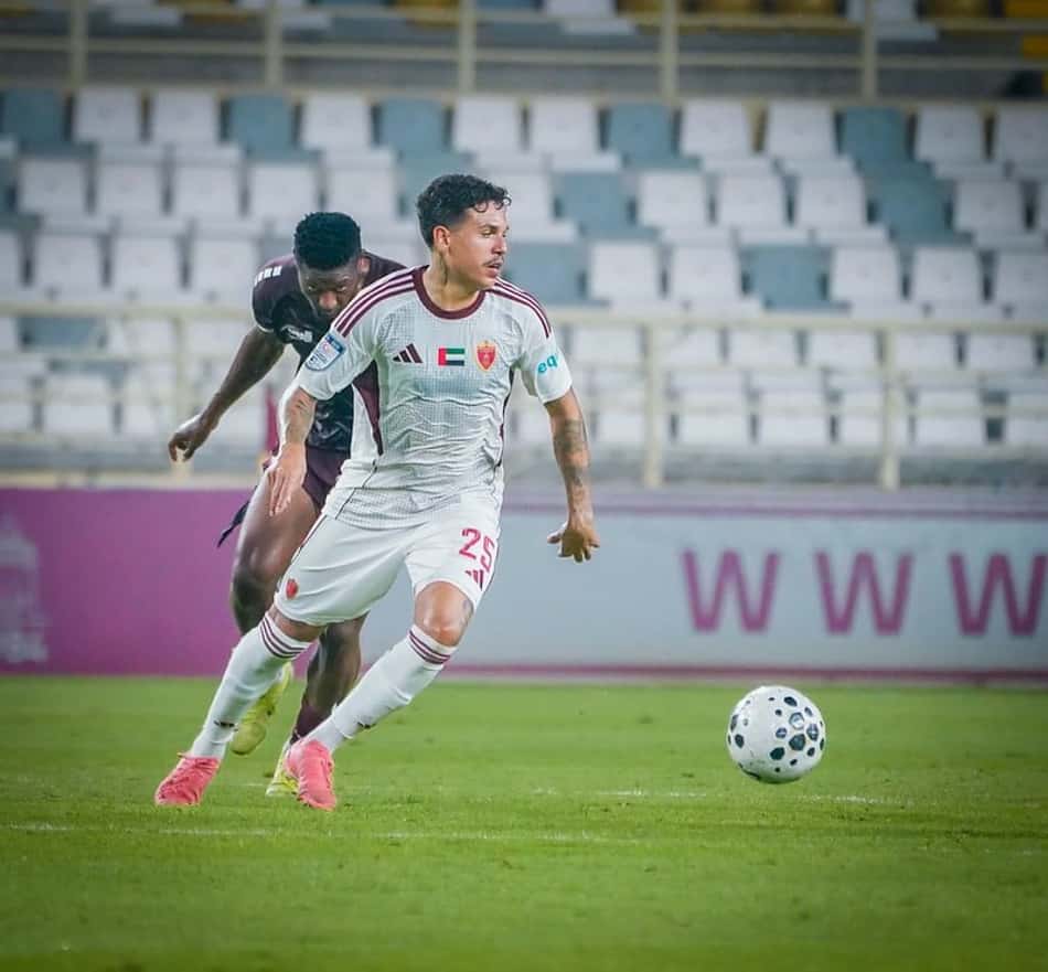Jadsom em ação pelo Al-Wahda, dos Emirados Árabes Unidos (Foto: Flickr/Al-Wahda) 